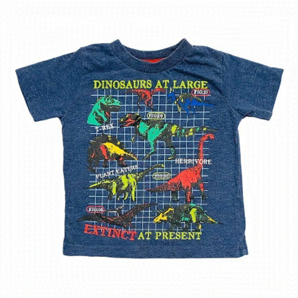 𝅺minoti Dinosaur At Large Navy T-Shirt